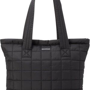 Women's Quilted Puffer Tote Bag Large Travel Work Everyday Carry